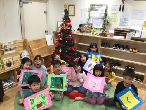 クリスマスカードが完成しました アスク薬王寺保育園 株式会社日本保育サービス